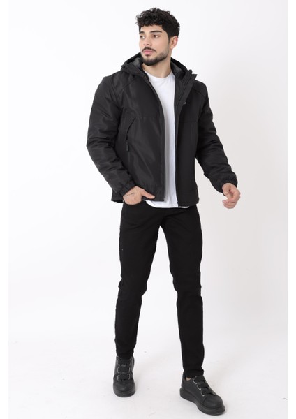 Sabit Kapüşon Cep Detay Kışlık Mont Bl 1760_50392 fırsatları