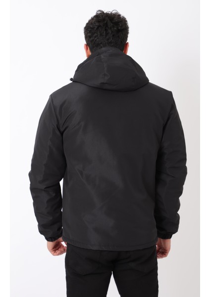 Sabit Kapüşon Cep Detay Kışlık Mont Bl 1760_50392 indirimleri