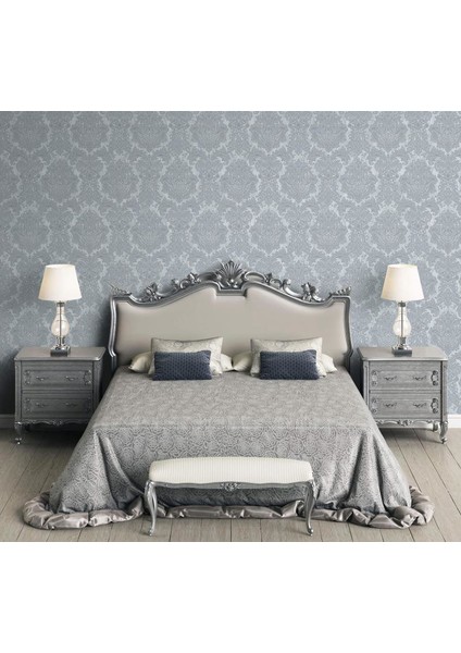 Seven Duvar Kağıdı 7807-2 / Zengin Barok damask desenli duvar kağıdı