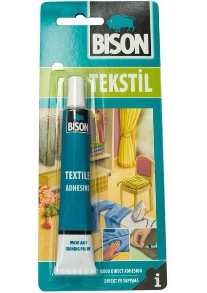 Bison Kumaş Yapıştırıcı Beyaz 25 ml Blistersiz