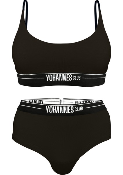 Yohannesclub, Kadın, Iç Çamaşırı Takımı, (Bralet-Hipster), Siyah