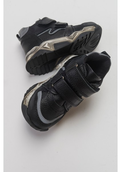 Erkek Çocuk Siyah Hakiki Deri Çocuk Bot fırsatları