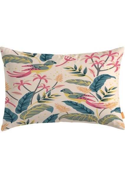 Çiçek Dikdörtgen Kırlent Kılıf DS11