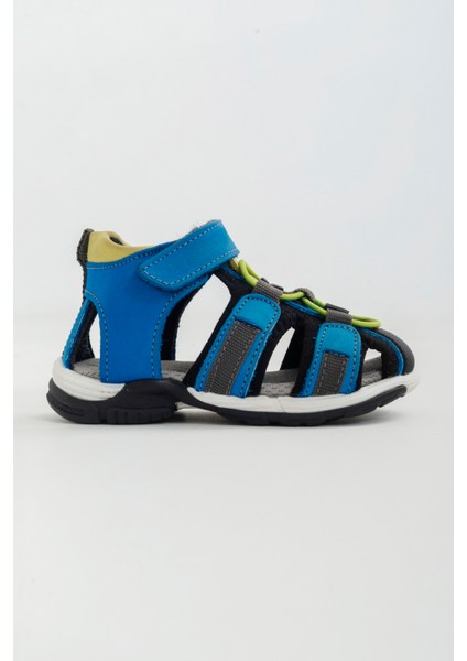 Unisex Çocuk Sax Mavi Deri Ortopedik Outdoor Çocuk Sandalet indirimleri