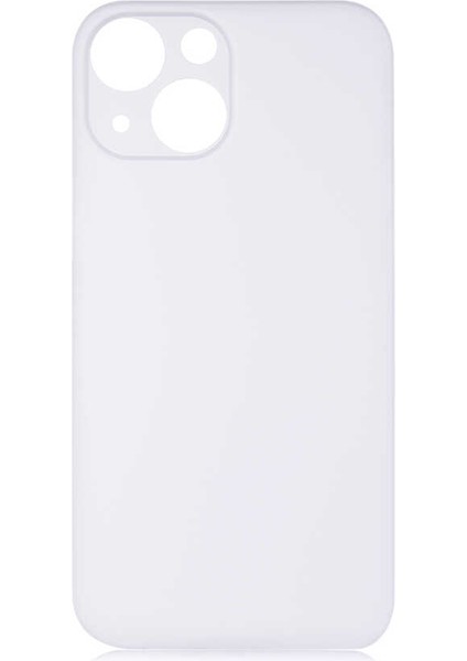 - Apple iPhone 13 Mini - Kılıf 1.Kalite Mat Ultra İnce PP Silikon - Beyaz - T19083