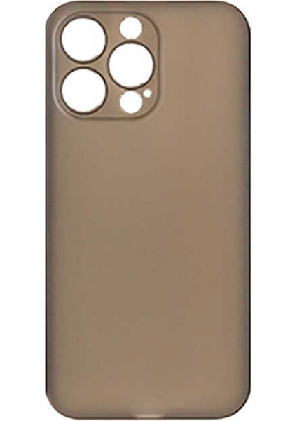 noktaks - Apple iPhone 13 Pro - Kılıf Koruyucu Sert Eko Pp Kapak - Füme - T19276