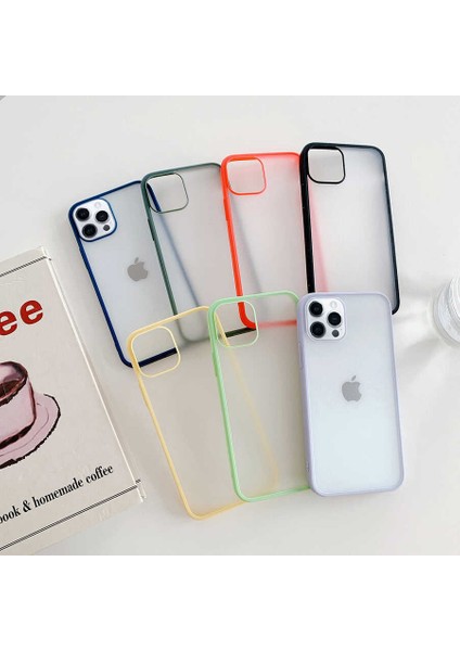 - iPhone 12 Pro Max - Kılıf Arkası Buzlu Ince Mess Kapak
