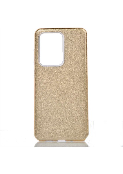 - Samsung Galaxy S20 Ultra - Kılıf Simli Koruyucu Shining Silikon - Gold - T12951