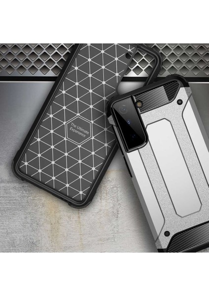 - Samsung Galaxy S21 Plus - Kılıf Çift Katman Zırh Tank Crash Military Kapak - Rose Gold - T16043 indirimleri