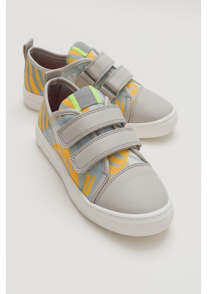 Erkek Çocuk Gri Sneaker Ayakkabı
