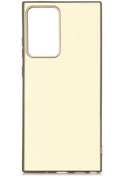 - Samsung Galaxy Note 20 Ultra - Kılıf Mat Soft Premier Silikon Kapak - Gold - T14221