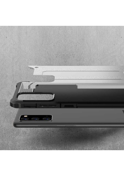 - Samsung Galaxy Note 20 - Kılıf Çift Katman Zırh Tank Crash Military Kapak - Mavi - T14179 indirimleri