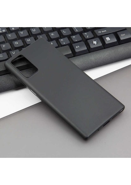 - Samsung Galaxy Note 20 - Kılıf 1.Kalite Mat Ultra İnce PP Kapak - Siyah - T14747