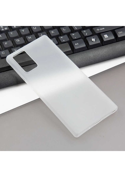 - Samsung Galaxy Note 20 - Kılıf 1.Kalite Mat Ultra İnce PP Kapak - Beyaz - T14747