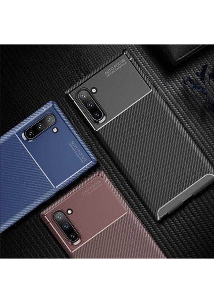- Samsung Galaxy Note 10 - Kılıf Auto Focus Karbon Negro Silikon Kapak - Kahverengi - T9664 indirimleri