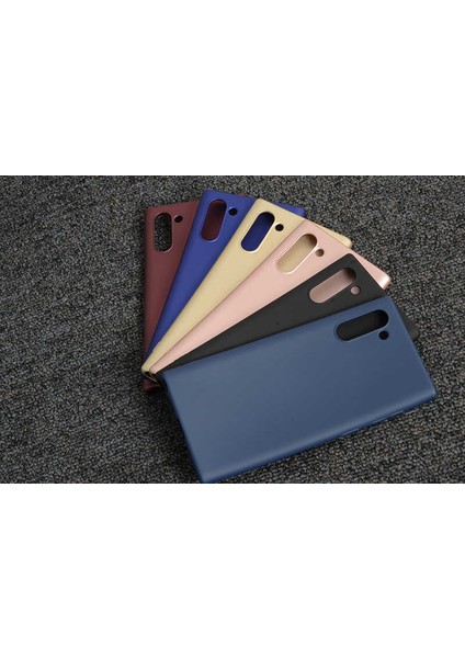 - Samsung Galaxy Note 10 - Kılıf Mat Soft Premier Silikon Kapak - Mürdüm - T9748 modelleri