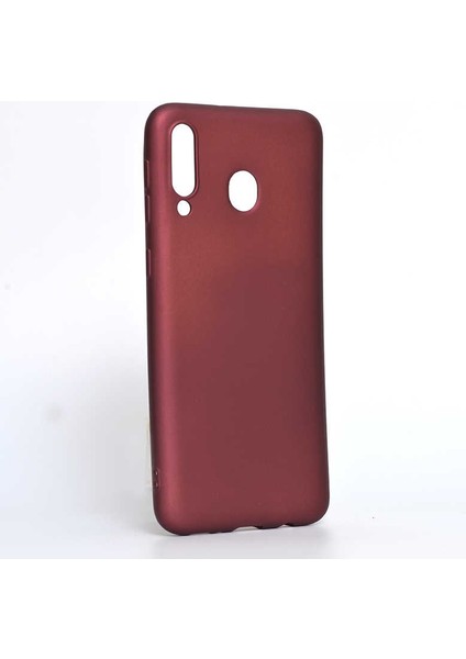 - Samsung Galaxy M30 - Kılıf Mat Soft Premier Silikon Kapak - Mürdüm - T8061