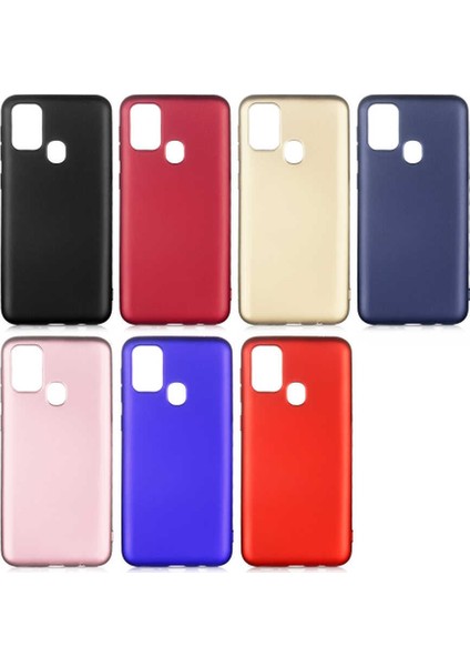 - Samsung Galaxy M31 - Kılıf Mat Soft Premier Silikon Kapak - Saks Mavi - T13477 modelleri