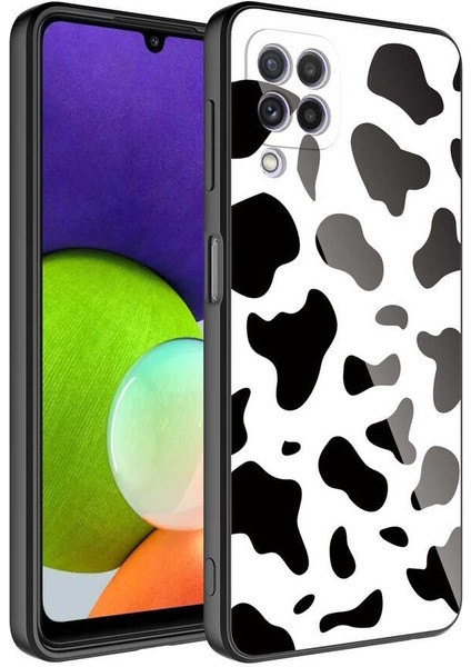 - Samsung Galaxy M22 - Kılıf Kamera Korumalı Desenli Sert Silikon Epoksi Kapak - NO7 - T23688