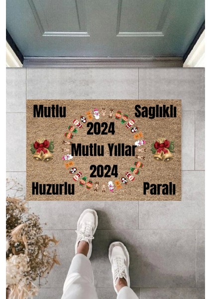Kapı Önü Paspası Yeni Yıl Konsepti Dijital Baskı PY-175111160
