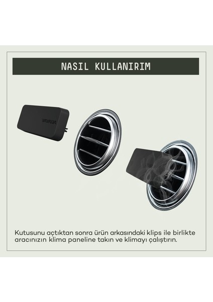 Araba Klima Kokusu, Flat Oto Kokusu 2'li Set, 60 Gün Etkili Araç Kokusu - Energetic | Artistic