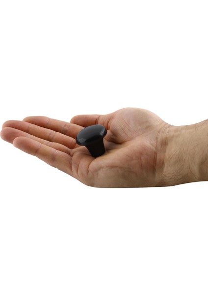 Mobilya Düğme Sert Plastik Siyah Dolap Mutfak Dolabı Çekmece Dolap Kapak Kulpu Kulbu Kulp 10 Adet