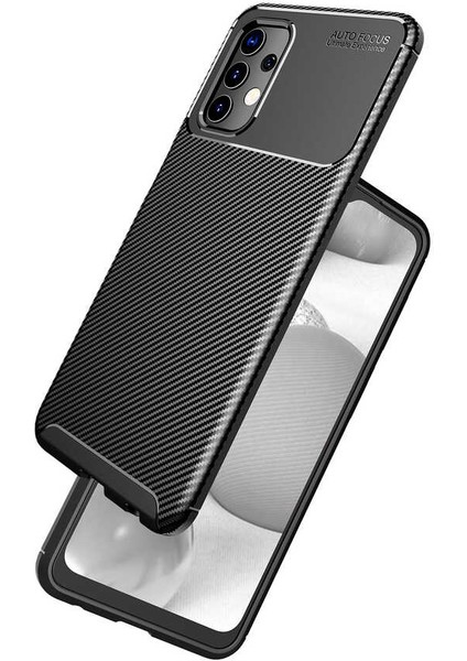- Samsung Galaxy A32 4G - Kılıf Auto Focus Karbon Negro Silikon Kapak - Siyah - T16675 modelleri