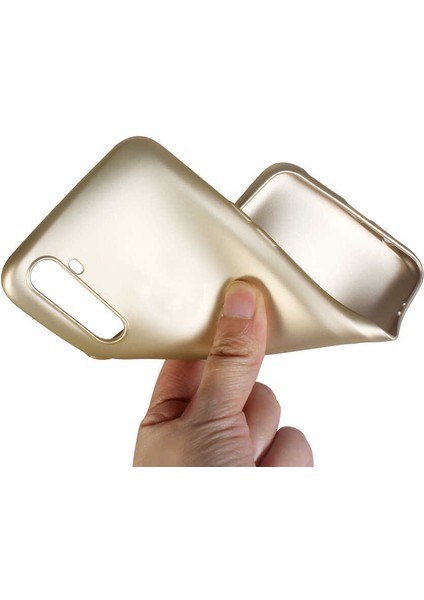 - Realme 6 Pro - Kılıf Mat Soft Premier Silikon Kapak - Rose Gold