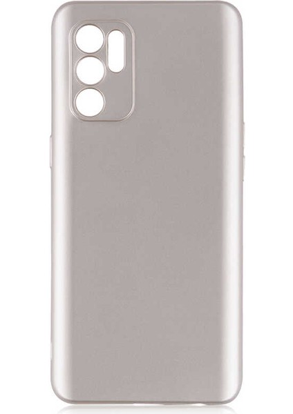 - Oppo Reno 6 4G - Kılıf Mat Soft Premier Silikon Kapak - Gold - T19299