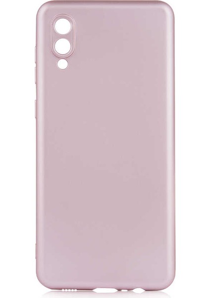 - Samsung Galaxy A02 - Kılıf Mat Soft Premier Silikon Kapak - Rose Gold - T17042