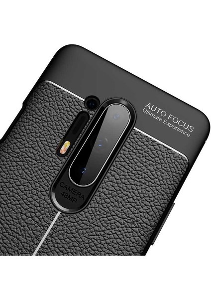- One Plus 8 Pro - Kılıf Auto Focus Karbon Niss Silikon Kapak - Kırmızı