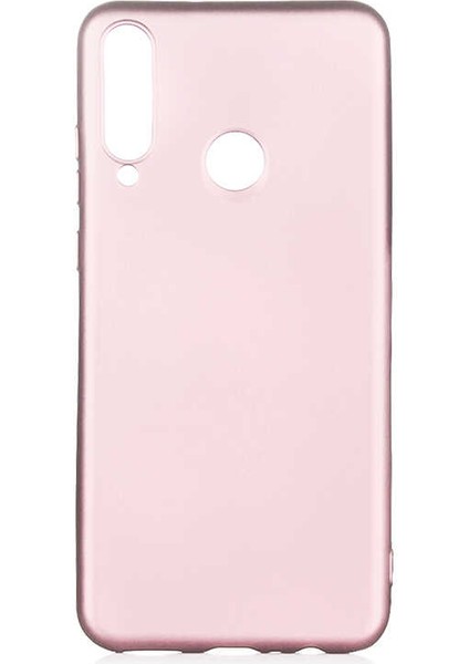 - Huawei Y6P - Kılıf Mat Soft Premier Silikon Kapak - Rose Gold - T13786