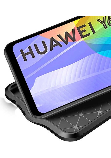 - Huawei Y6P - Kılıf Auto Focus Karbon Niss Silikon Kapak - Kırmızı - T13861 modelleri