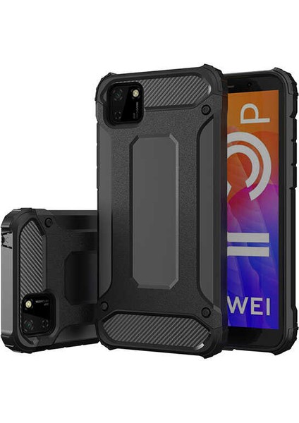 - Huawei Y5P - Kılıf Çift Katman Zırh Tank Crash Military Kapak - Rose Gold - T14026 fırsatları