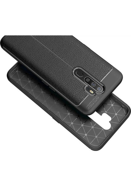 - Oppo A5 2020 - Kılıf Deri Görünümlü Auto Focus Karbon Niss Silikon Kapak modelleri