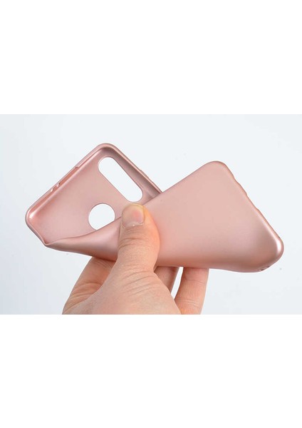- Huawei P30 Lite - Kılıf Mat Soft Premier Silikon Kapak - Gold - T7866 fırsatları