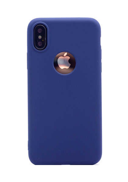 - Apple iPhone XS Max 6.5 - Kılıf Mat Soft Premier Silikon Kapak - Mürdüm