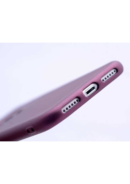 - Apple iPhone XS Max 6.5 - Kılıf Mat Soft Premier Silikon Kapak - Mürdüm