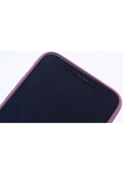 - Apple iPhone XS Max 6.5 - Kılıf Mat Soft Premier Silikon Kapak - Mürdüm