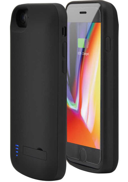 - Apple iPhone 7 - Şarjlı Kılıf Standlı Led Göstergeli Powerbank Kılıf - T18573
