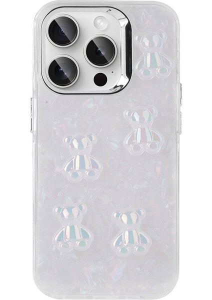 - iPhone 15 Pro - Kılıf Kabartma Figürlü Parlak Eralli Silikon Kapak