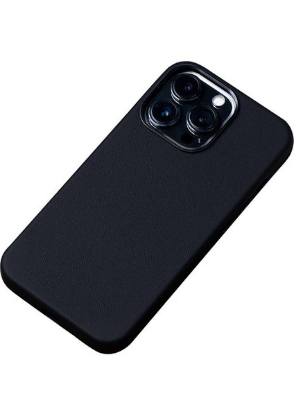 - Apple iPhone 14 Pro Max - Kılıf Magsafe Şarj Özellikli PU Deri Adora Kapak - Siyah