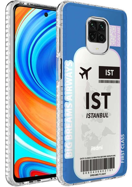 - Xiaomi Redmi Note 9S - Kılıf Airbag Kenarlı Renkli Desenli Silikon Elegans Kapak - NO4 - T24969
