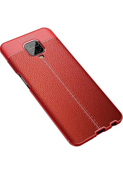 - Xiaomi Redmi Note 9 Pro - Kılıf Auto Focus Karbon Niss Silikon Kapak - Kırmızı - T14676