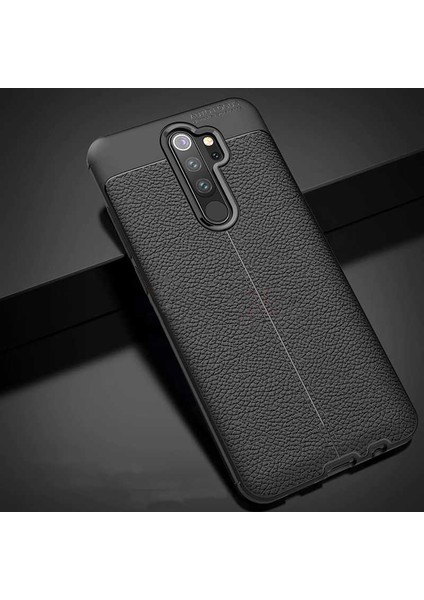 - Xiaomi Redmi Note 8 Pro - Kılıf Auto Focus Karbon Niss Silikon Kapak - Siyah