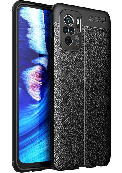- Xiaomi Redmi Note 10S - Kılıf Auto Focus Karbon Niss Silikon Kapak - Siyah