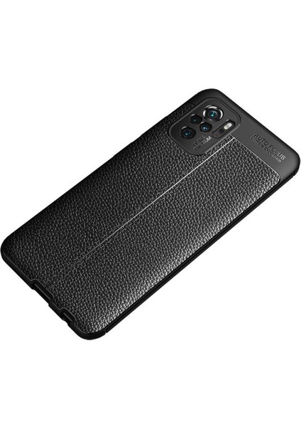 - Xiaomi Redmi Note 10 - Kılıf Auto Focus Karbon Niss Silikon Kapak - Lacivert