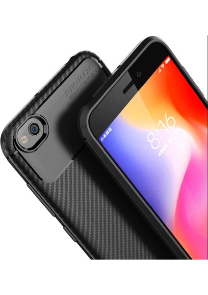 - Xiaomi Redmi Go - Kılıf Auto Focus Negro Karbon Silikon Kapak