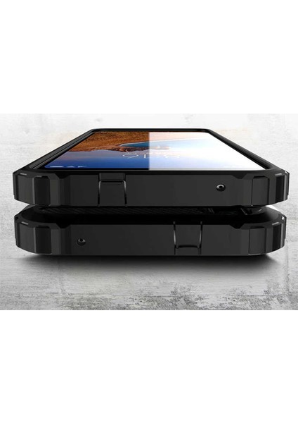 - Xiaomi Redmi 7A - Kılıf Çift Katman Zırh Tank Crash Military Kapak - Siyah - T9322 fırsatları