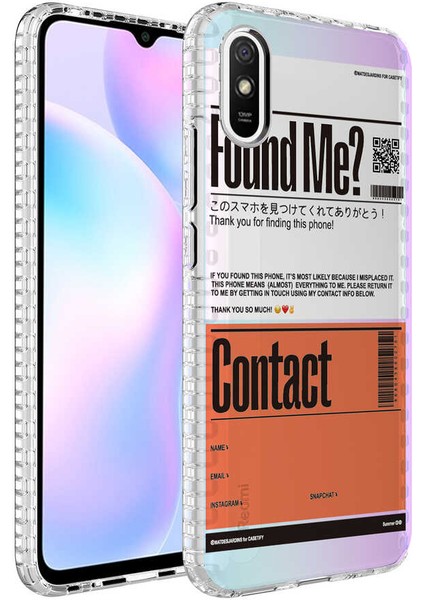 - Xiaomi Redmi 9A - Kılıf Airbag Kenarlı Renkli Desenli Silikon Elegans Kapak - NO6 - T24962